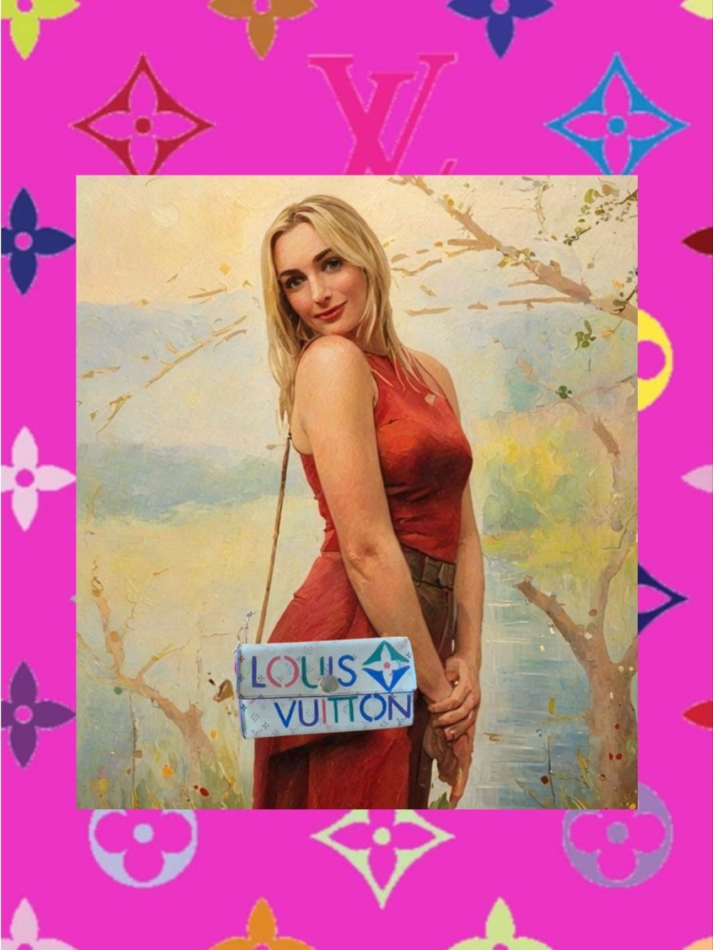 Louis Vuitton
2009 Multicolor Monogram Pattern
Sarah wallet repurposed painted - Picture 3 of 17